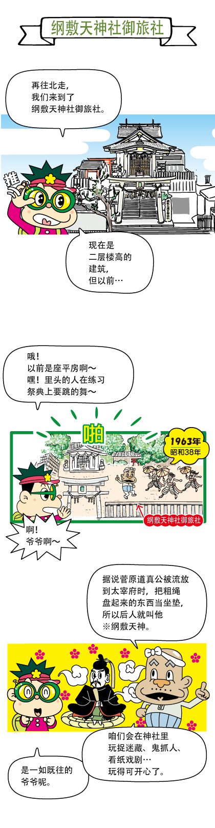 关于纲敷天神社 御旅社历史的漫画 1
